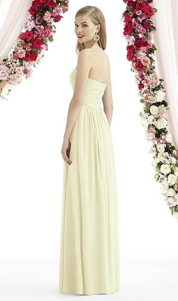 Back View - Butter Yellow After Six Bridesmaid Dress 6736