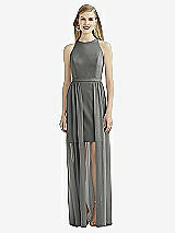 Front View Thumbnail - Charcoal Gray After Six Bridesmaid Dress 6739