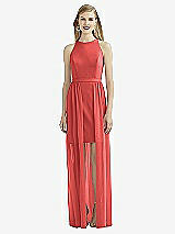 Front View Thumbnail - Perfect Coral After Six Bridesmaid Dress 6739