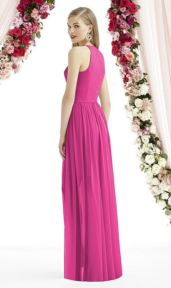 Back View - Fuchsia After Six Bridesmaid Dress 6739