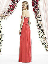 Rear View Thumbnail - Perfect Coral After Six Bridesmaid Dress 6743