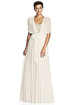 Alt View 3 Thumbnail - Ivory & Metallic Gold After Six Bridesmaid Dress 6749