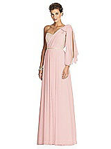 Alt View 2 Thumbnail - Rose & Metallic Gold After Six Bridesmaid Dress 6749