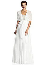 Alt View 3 Thumbnail - White & Metallic Gold After Six Bridesmaid Dress 6749