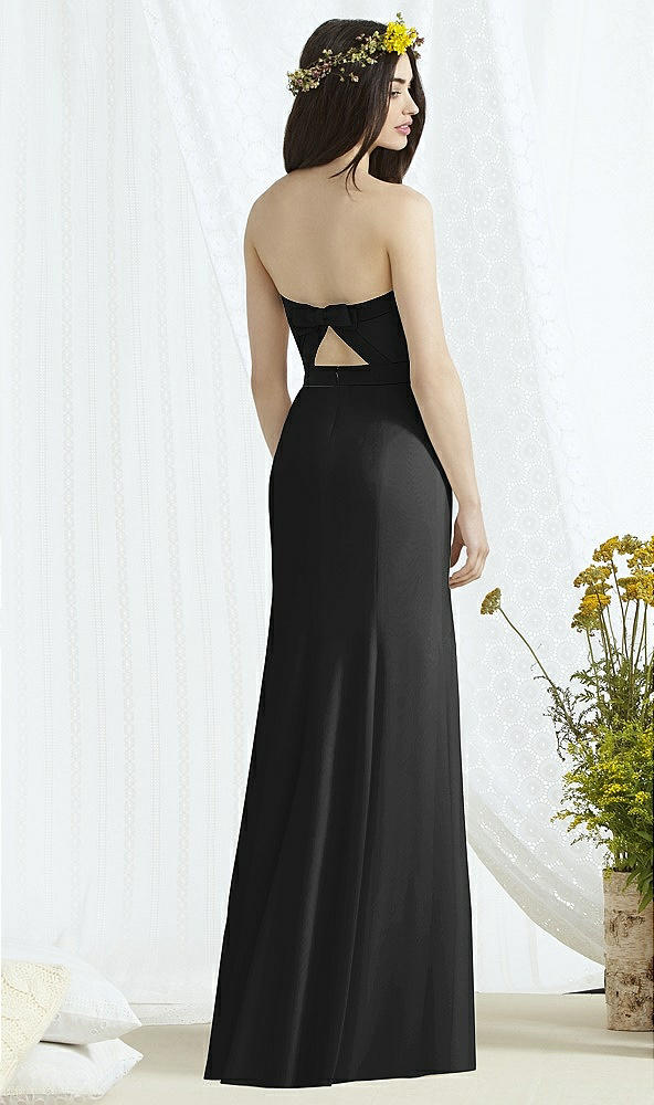 Back View - Black & Black Social Bridesmaids Style 8164