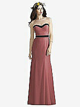 Front View Thumbnail - English Rose & Black Social Bridesmaids Style 8164