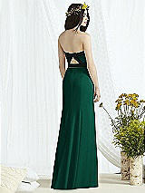 Rear View Thumbnail - Hunter Green & Black Social Bridesmaids Style 8164