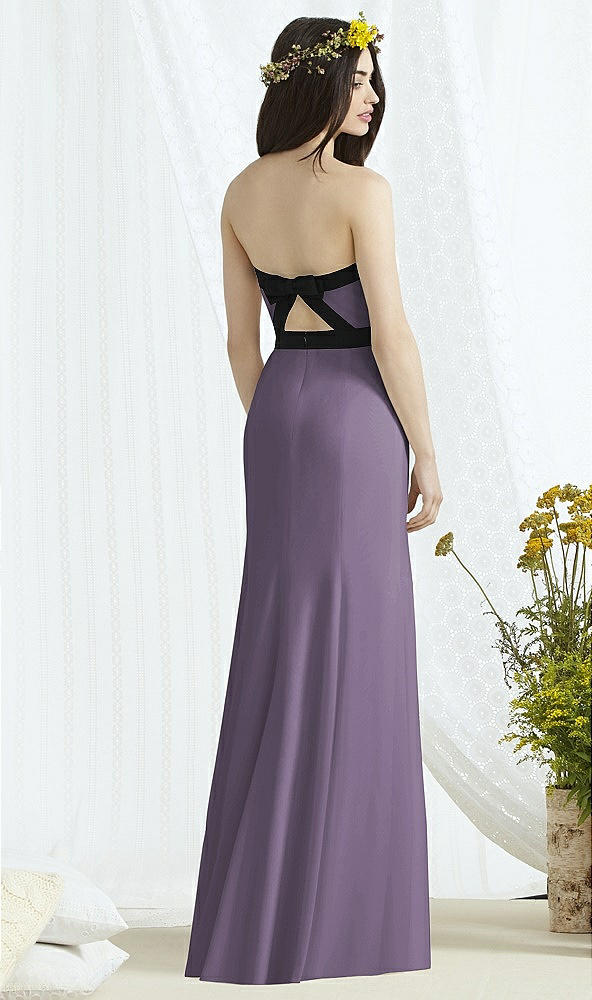 Back View - Lavender & Black Social Bridesmaids Style 8164
