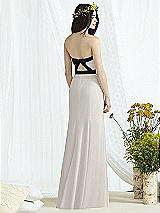Rear View Thumbnail - Oyster & Black Social Bridesmaids Style 8164