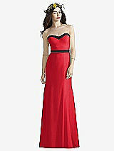 Front View Thumbnail - Parisian Red & Black Social Bridesmaids Style 8164