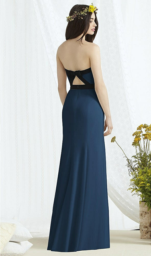 Back View - Sofia Blue & Black Social Bridesmaids Style 8164