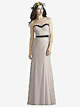 Front View Thumbnail - Taupe & Black Social Bridesmaids Style 8164
