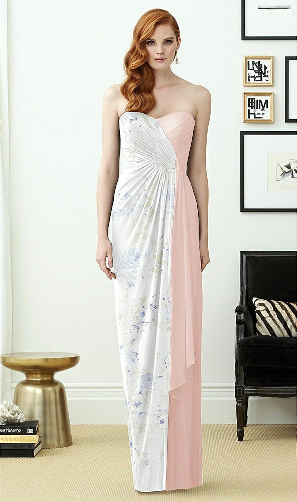 Front View - Bleu Garden & Blush Dessy Collection Style 2956