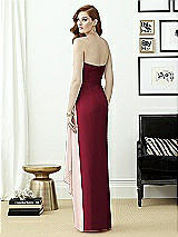 Rear View Thumbnail - Burgundy & Blush Dessy Collection Style 2956