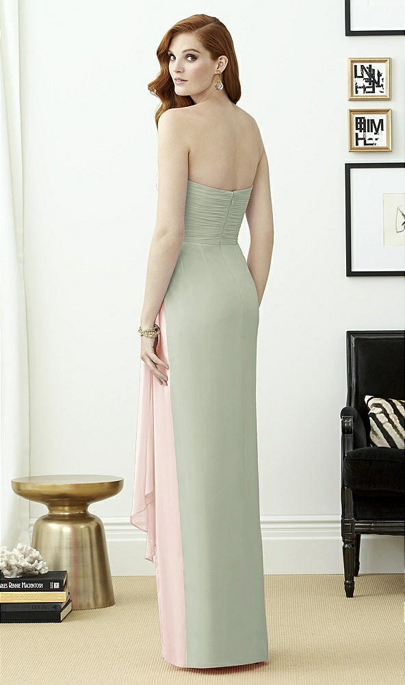 Back View - Celadon & Blush Dessy Collection Style 2956