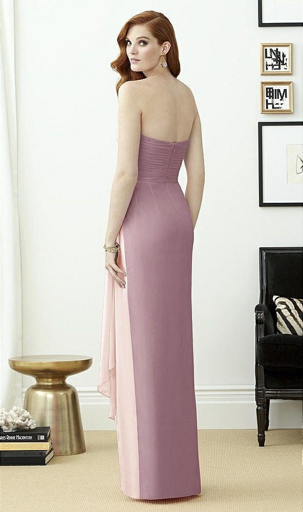 Back View - Dusty Rose & Blush Dessy Collection Style 2956