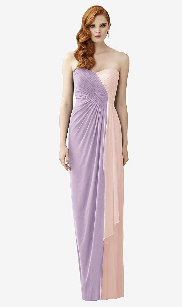 Front View - Pale Purple & Blush Dessy Collection Style 2956