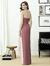 Rear View Thumbnail - Rosewood & Blush Dessy Collection Style 2956