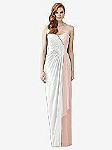 Front View Thumbnail - White & Blush Dessy Collection Style 2956