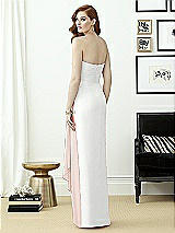 Rear View Thumbnail - White & Blush Dessy Collection Style 2956