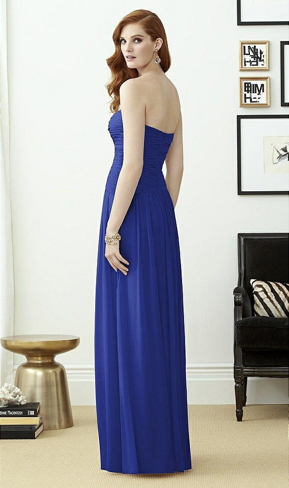 Back View - Cobalt Blue Dessy Collection Style 2960