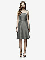 Rear View Thumbnail - Charcoal Gray Lela Rose Bridesmaid Style LR232