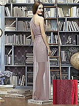 Rear View Thumbnail - Flame & Suede Rose Lela Rose Bridesmaid Style LR224