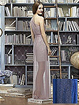 Rear View Thumbnail - Sapphire & Suede Rose Lela Rose Bridesmaid Style LR224