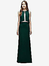 Front View Thumbnail - Evergreen & Blush Lela Rose Bridesmaid Style LR225