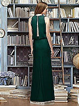 Rear View Thumbnail - Evergreen & Blush Lela Rose Bridesmaid Style LR225