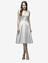 Front View Thumbnail - Metallic Silver Lela Rose Bridesmaid Style LR230