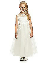 Front View Thumbnail - Ivory Flower Girl Dress FL4051