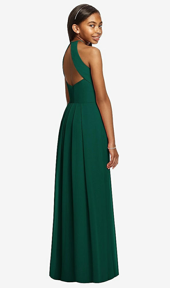 Back View - Hunter Green Dessy Collection Junior Bridesmaid JR530