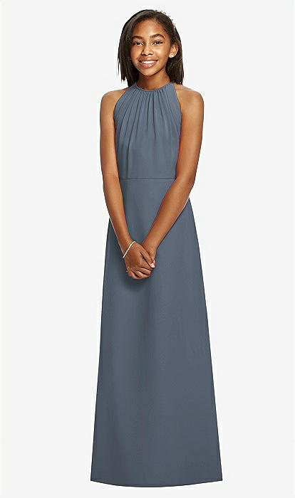 Dessy Collection Junior Bridesmaid Jr530 In Silverstone | The Dessy Group