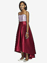 Front View Thumbnail - Burgundy & Lilac Haze Dessy Collection Junior Bridesmaid JR533