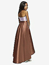 Rear View Thumbnail - Cognac & Lilac Haze Dessy Collection Junior Bridesmaid JR533
