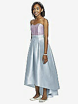 Front View Thumbnail - Mist & Lilac Haze Dessy Collection Junior Bridesmaid JR533