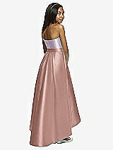 Rear View Thumbnail - Neu Nude & Lilac Haze Dessy Collection Junior Bridesmaid JR533