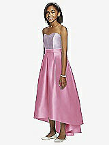 Front View Thumbnail - Powder Pink & Lilac Haze Dessy Collection Junior Bridesmaid JR533