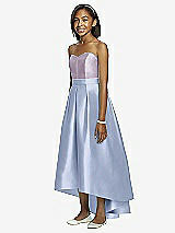 Front View Thumbnail - Sky Blue & Lilac Haze Dessy Collection Junior Bridesmaid JR533