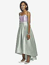 Front View Thumbnail - Willow Green & Lilac Haze Dessy Collection Junior Bridesmaid JR533
