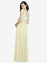 Rear View Thumbnail - Butter Yellow Sleeveless Notch Maternity Dress