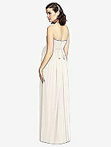 Rear View Thumbnail - Ivory Draped Bodice Strapless Maternity Dress