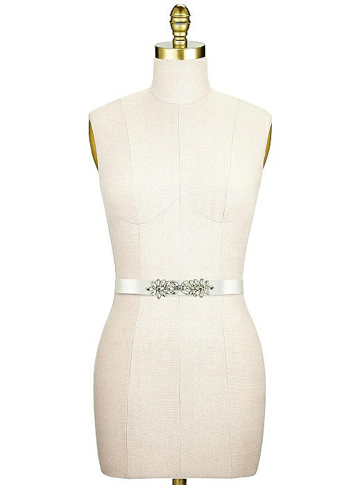 Rhinestone Bridal Belt by Dessy Group HDE Rhinestone Embellished Bridal Belt with Satin Ribbon  main image 3