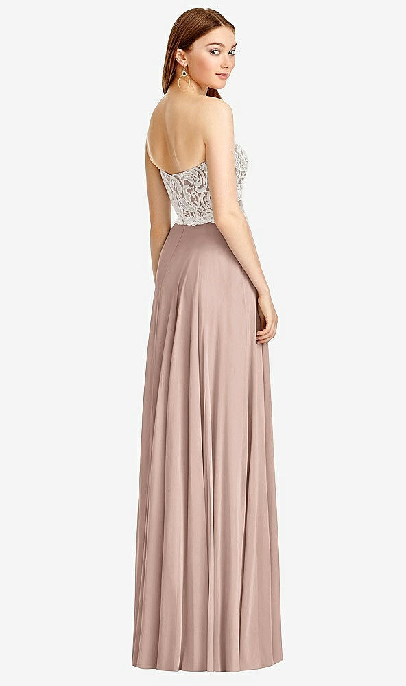 Back View - Neu Nude & Oyster Studio Design Bridesmaid Dress 4504
