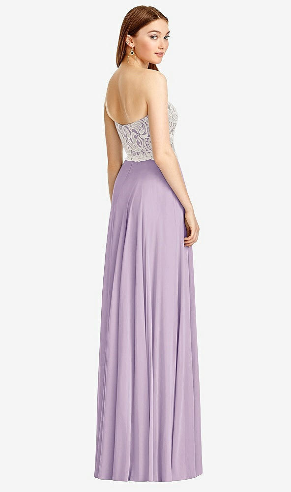 Back View - Pale Purple & Oyster Studio Design Bridesmaid Dress 4504