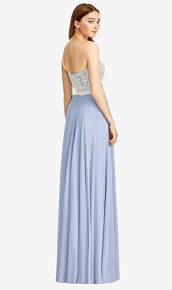 Back View - Sky Blue & Oyster Studio Design Bridesmaid Dress 4504