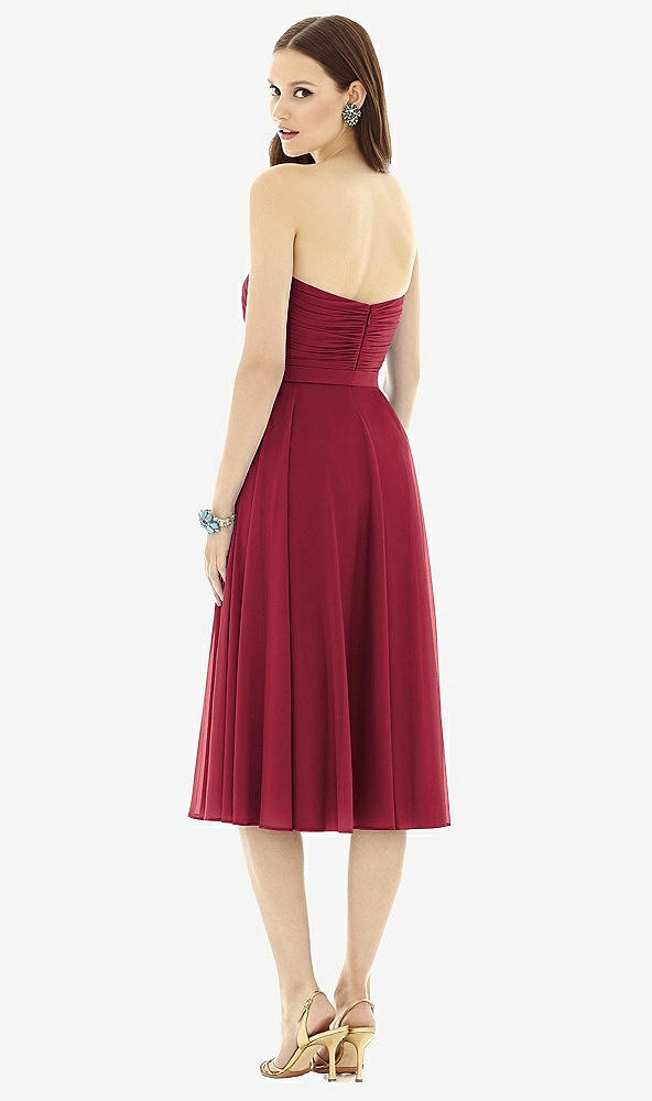 Back View - Burgundy Alfred Sung Style D726