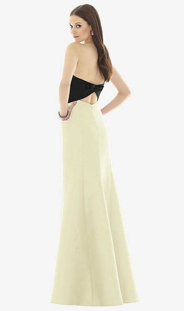 Back View - Butter Yellow & Black Alfred Sung Style D728