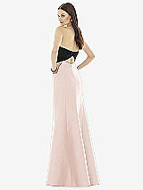 Rear View Thumbnail - Blush & Black Alfred Sung Style D728